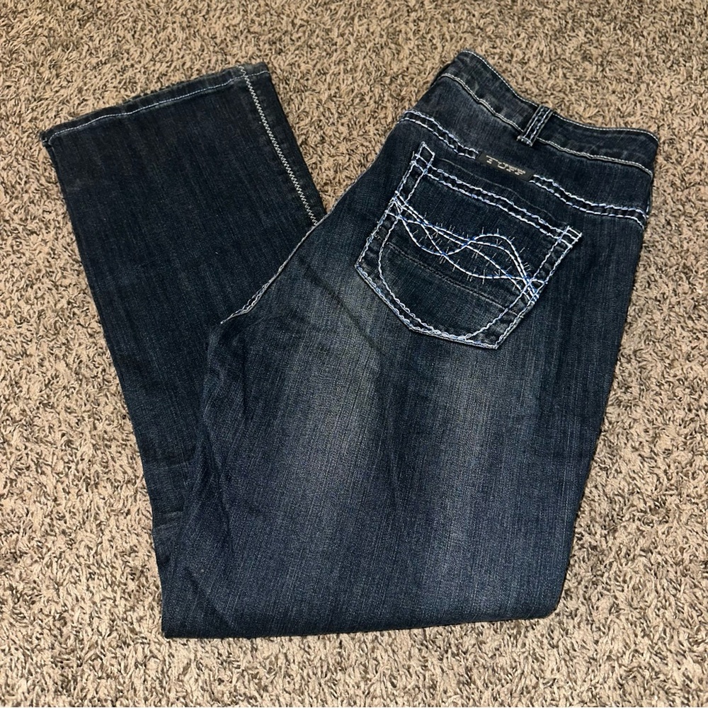 Cowgirl Tuff Women's Boot Cut Jeans - Dark Blue